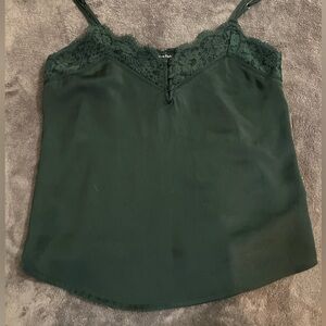 Abercrombie & Fitch Dark Green Lace Cami
